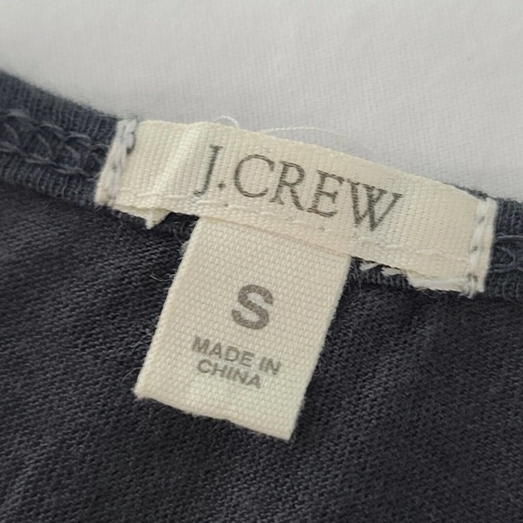 J. Crew Tank Top Black Beige Sequin Small Stripe Soft Modal Shirt Sparkle #44184 - Picture 2 of 11